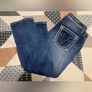 Vigoss, Women's Size 3/4 Chelsea Capri Heritage Fit with Vintage Fading EUC